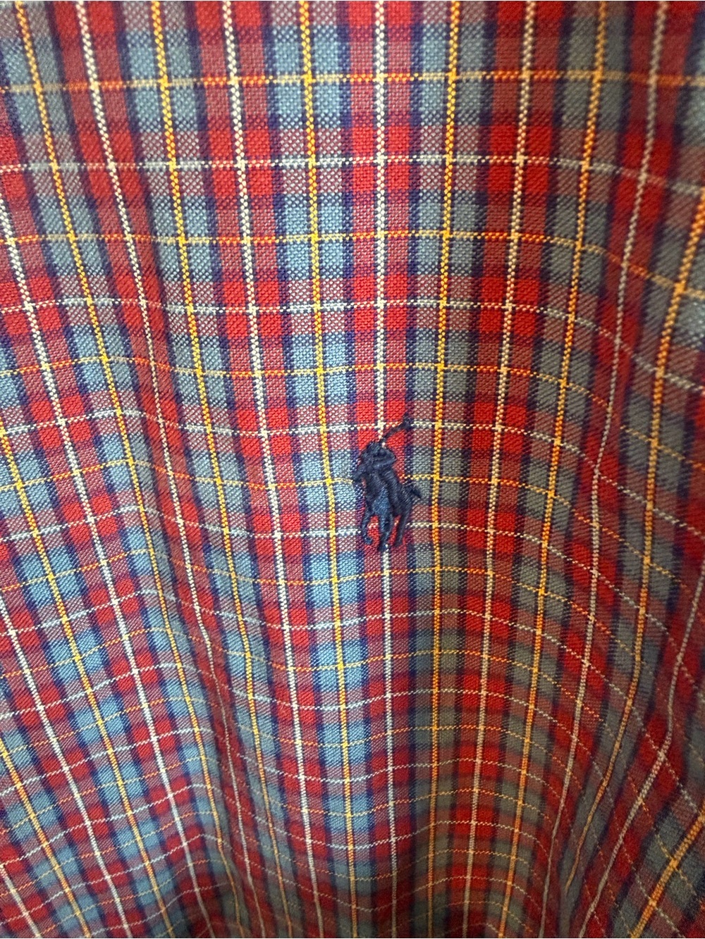 NWT Ralph Lauren Men’s Red & Blue Plaid Button-Down Shirt Size 3X - Picture 6 of 6